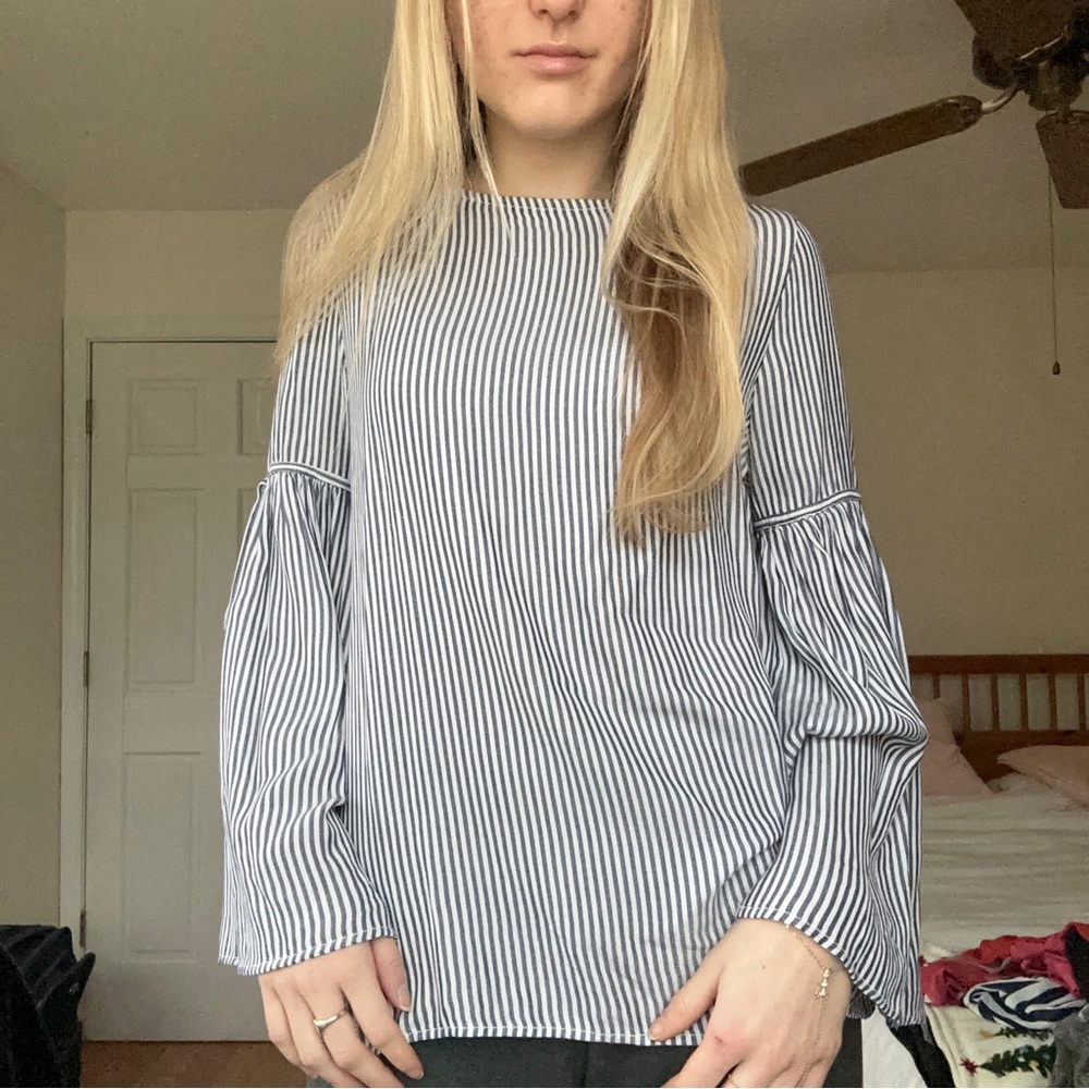 beachlunchlounge Striped Blouse - Picture 1 of 4